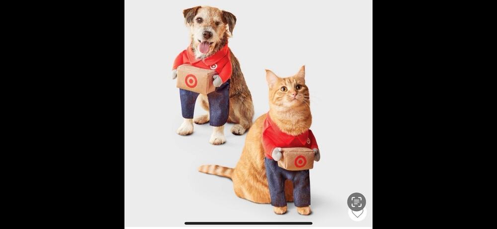 Team Member Jeans Dog and Cat Frontal Costume - Boots & Barkley™ Red Sz M